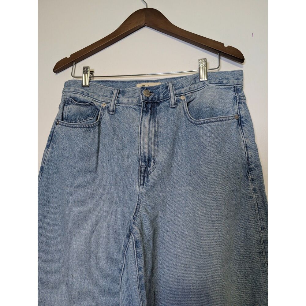 Madewell Superwide-Leg Jeans in Lintz Wash 29 90s Wide Leg Hemp Tencel Baggy - Picture 7 of 7